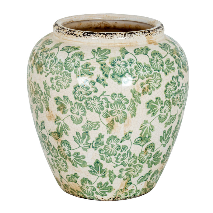 Small Green Clover Olpe Vase