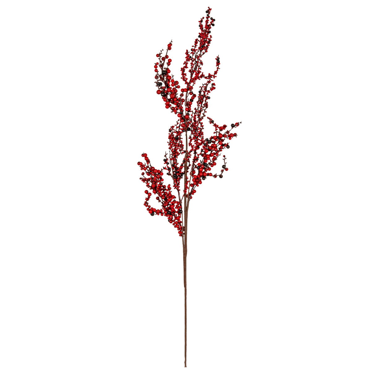 Large Winter Branch Spray With Red Berries - image 1
