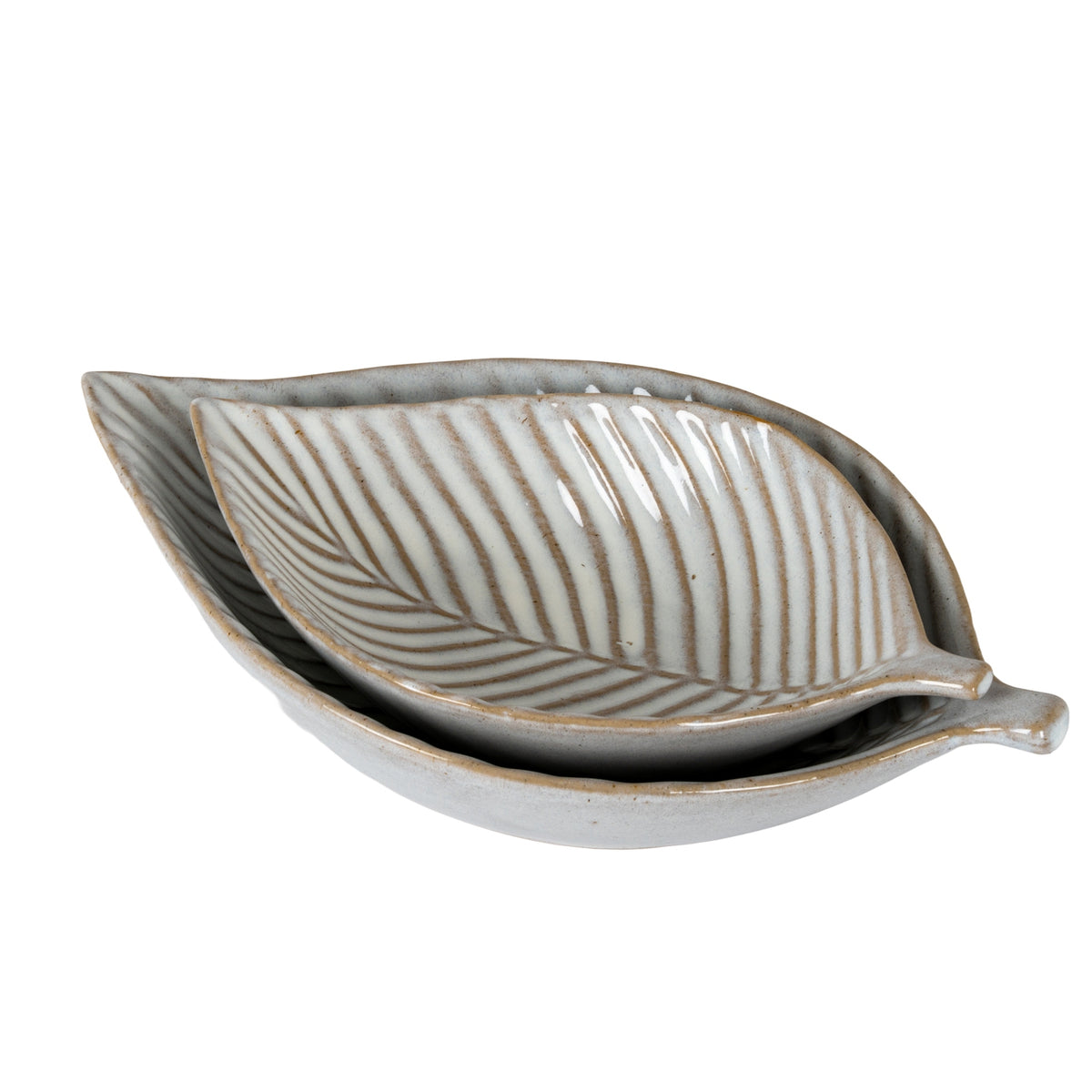 Alora Ceramic Elm Leaf Large Dish - image 3