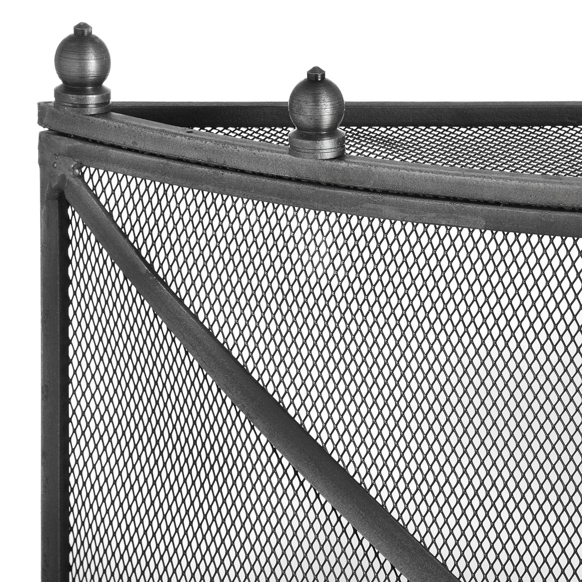 Mesh Fireguard in Antique Pewter Effect Finish - image 4