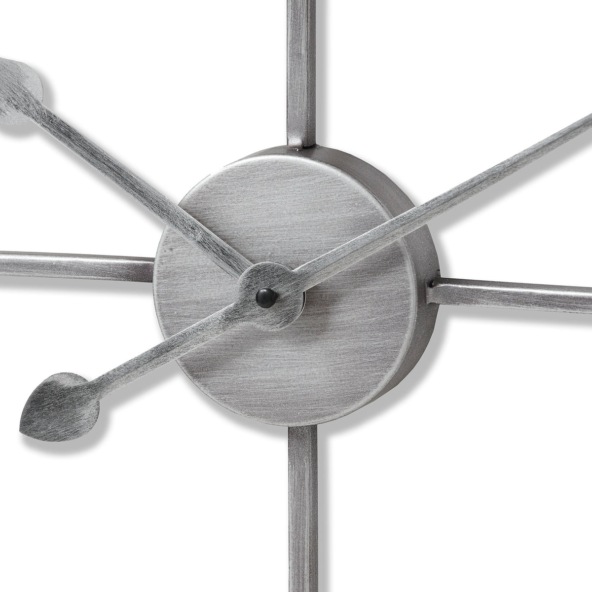 Silver Heart Skeleton Wall Clock - image 2