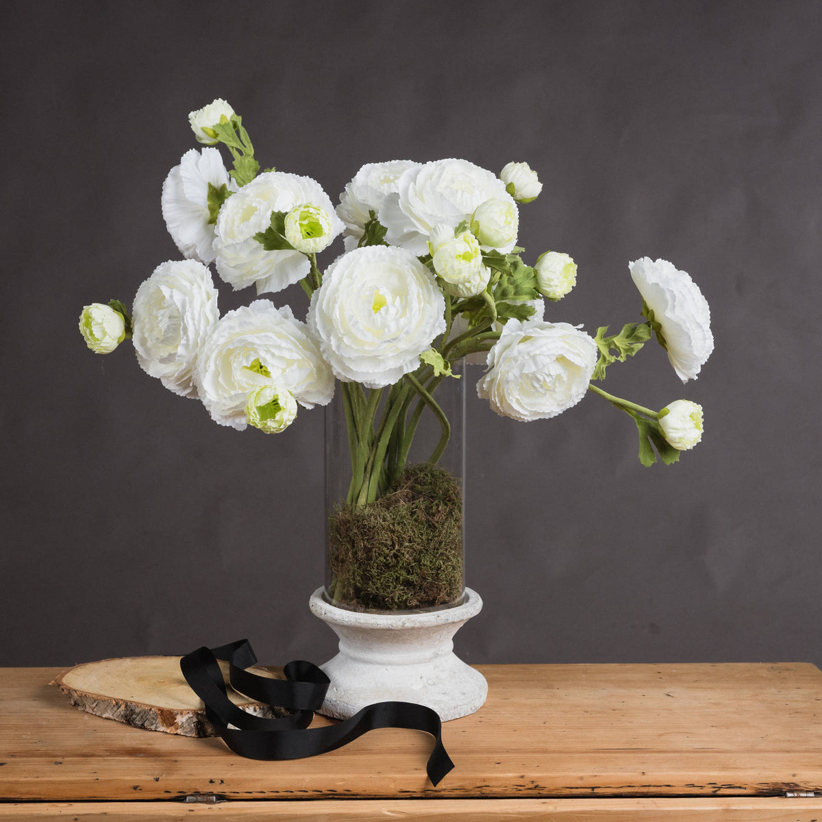 White Ranunculus Spray - image 1