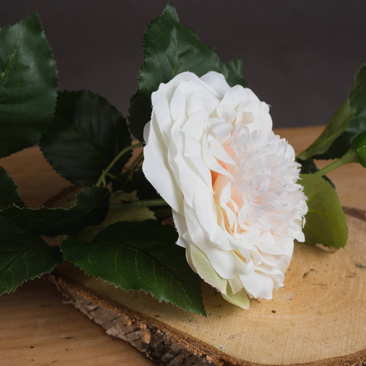 White Garden Rose Spray - image 3