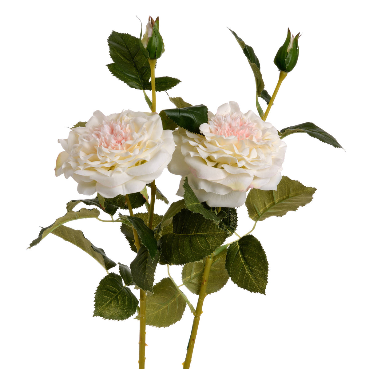 White Garden Rose Spray - image 4