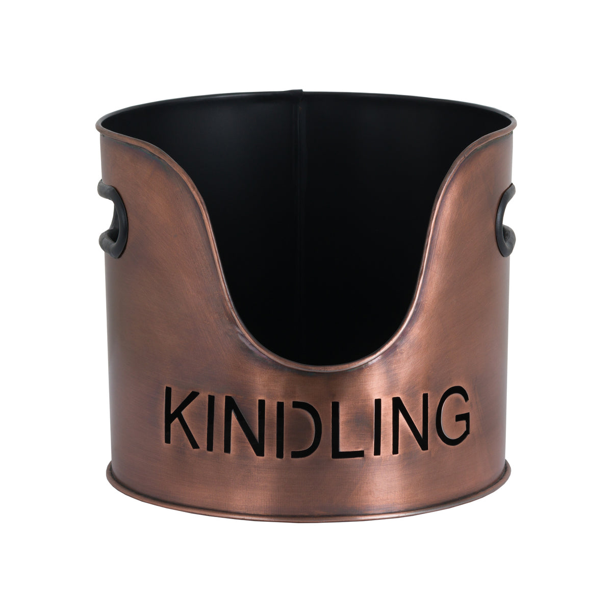 Copper Finish Logs And Kindling Buckets & Matchstick Holder - image 4