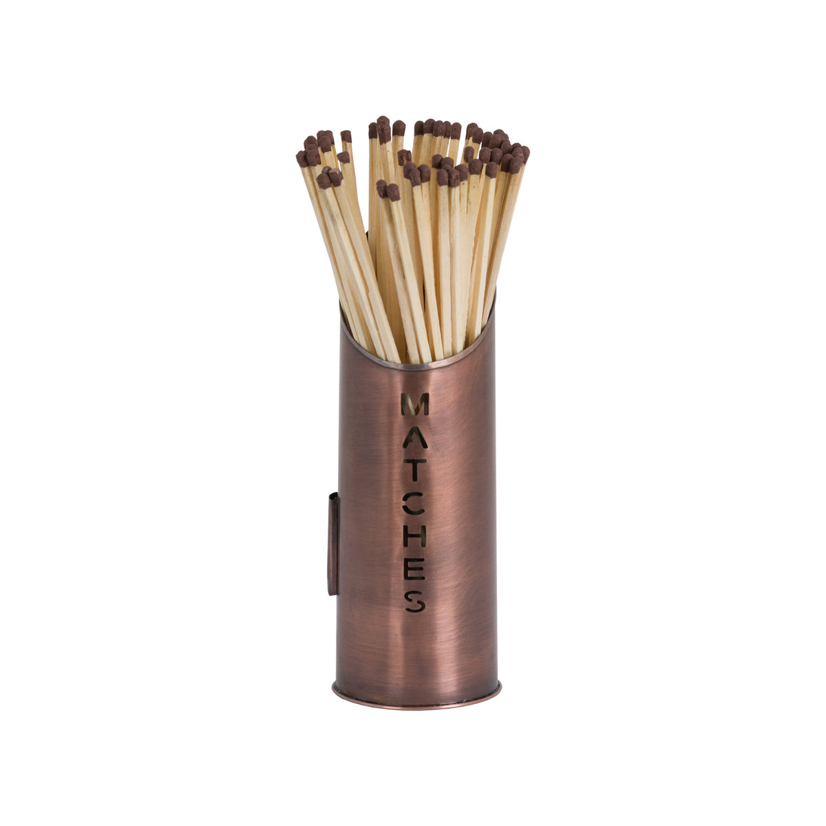 Copper Finish Logs And Kindling Buckets & Matchstick Holder - image 5