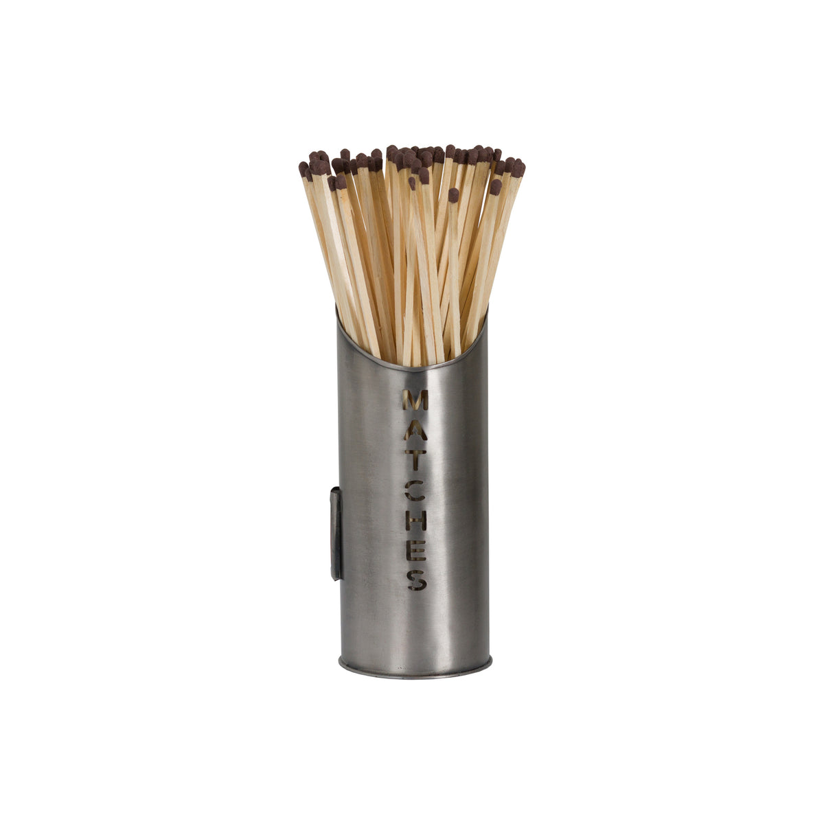 Pewter Finish Logs And Kindling Buckets & Matchstick Holder - image 5