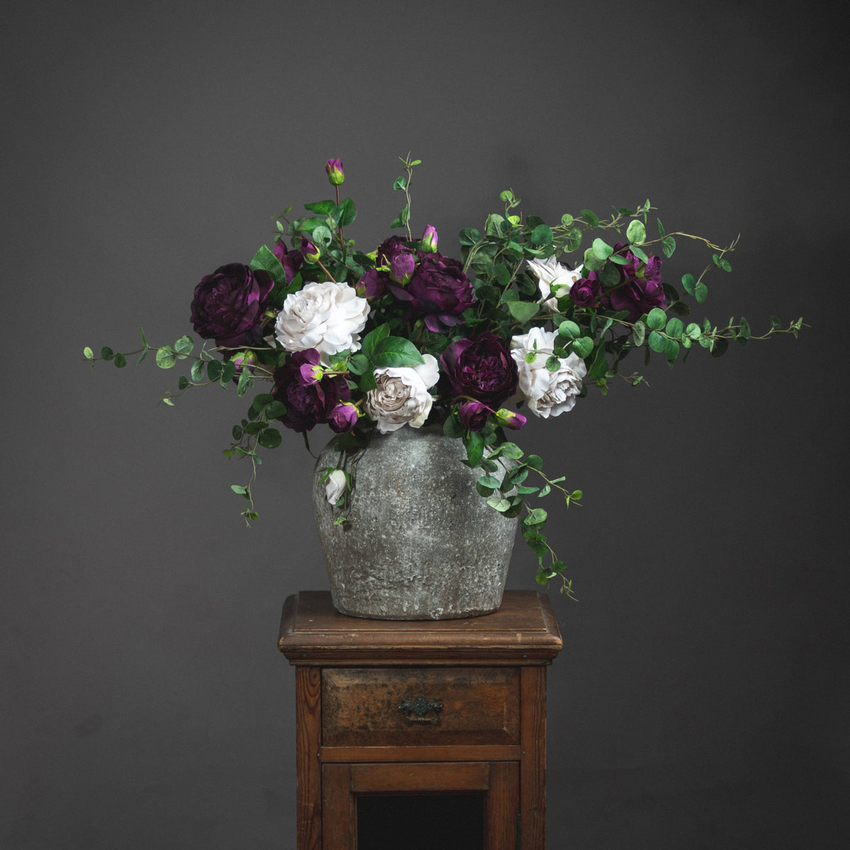 Aged Stone Ceramic Vase - image 3