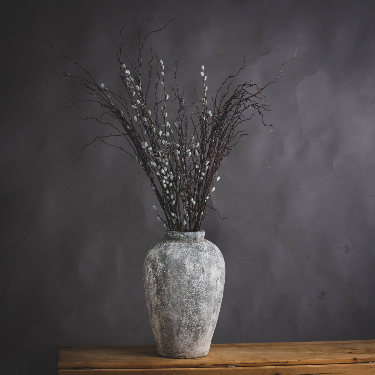 Aged Stone Tall Ceramic Vase - image 5