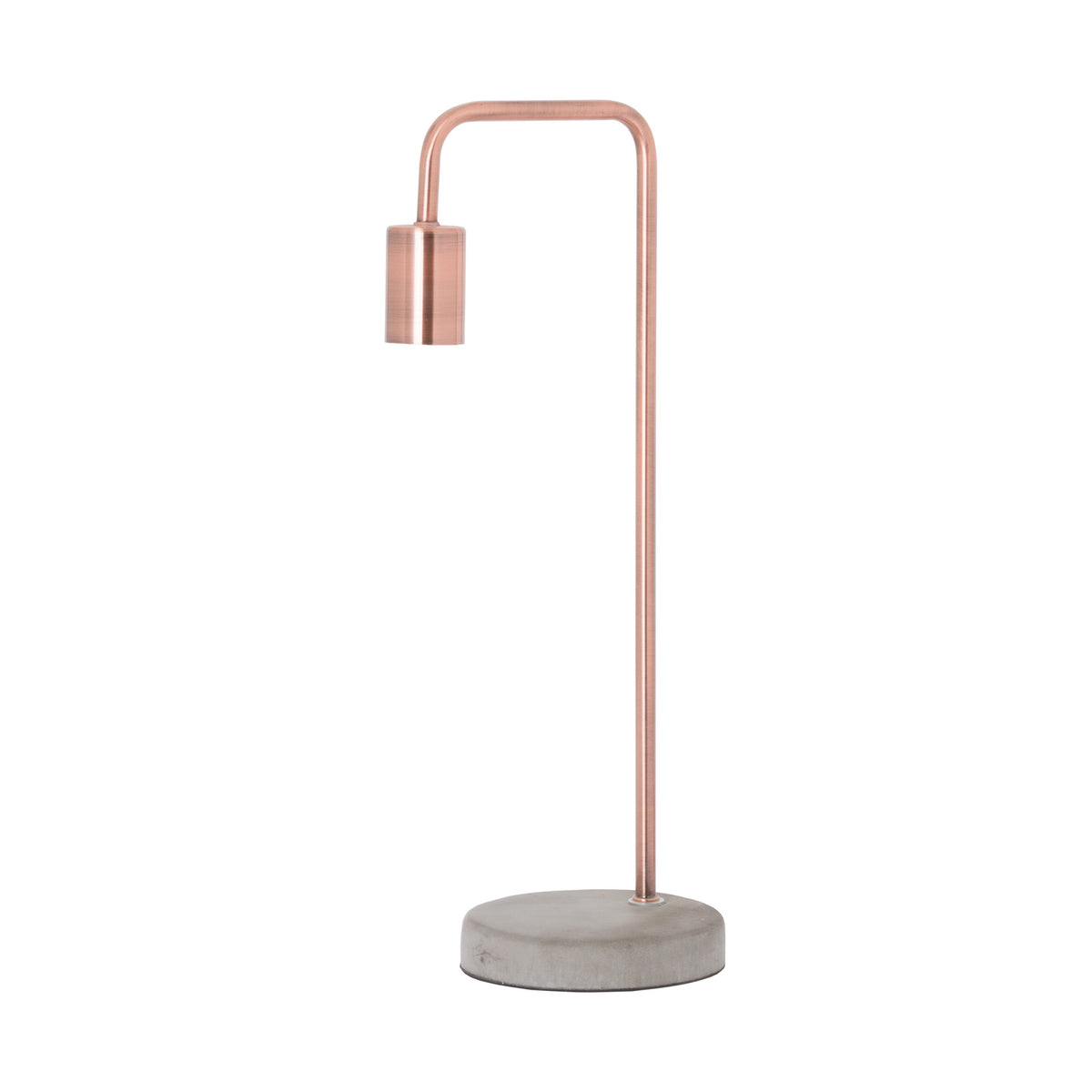 Copper Industrial Lamp With Stone Base - image 2