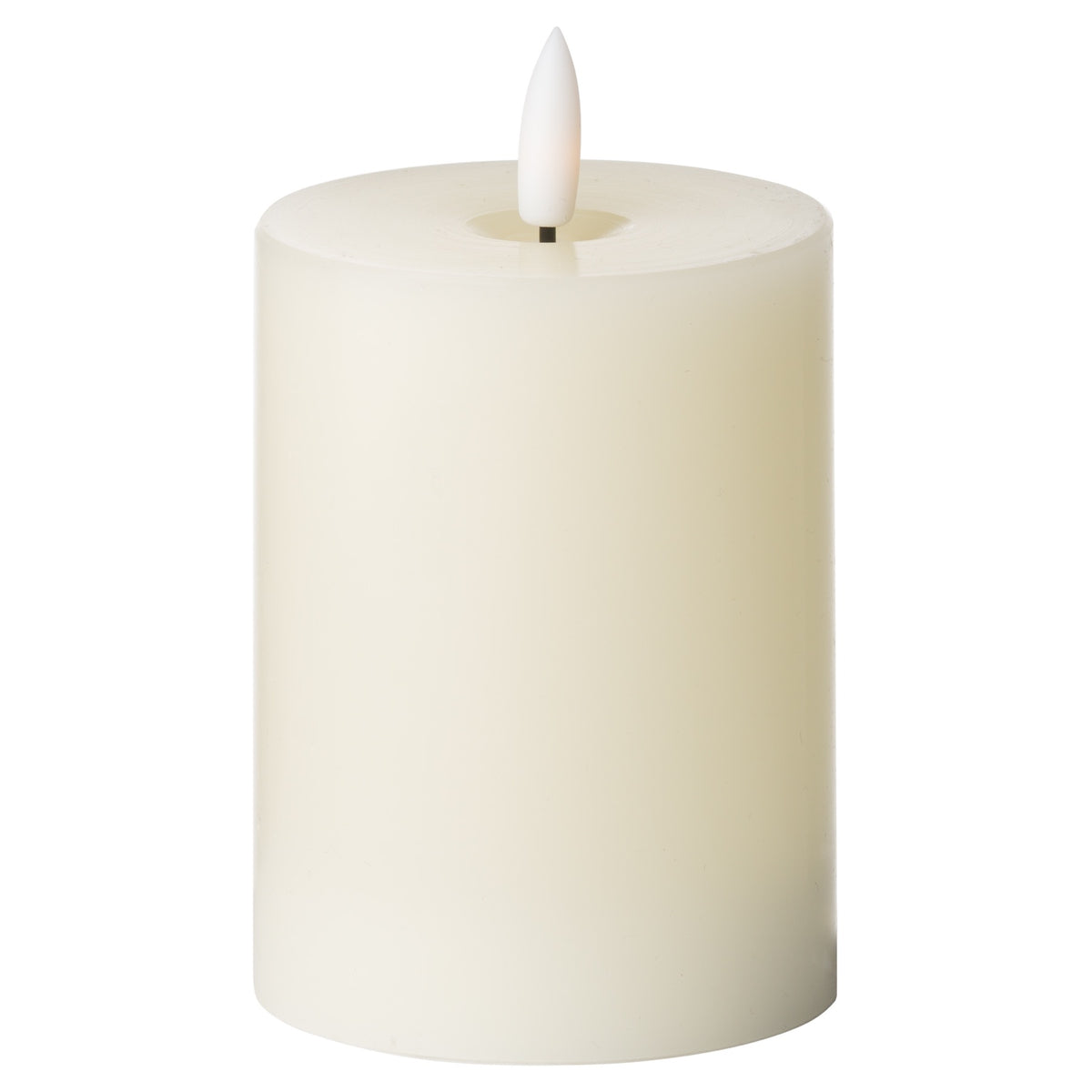 Luxe Collection Natural Glow 3 x 4 LED Cream Wax Candle - image 1