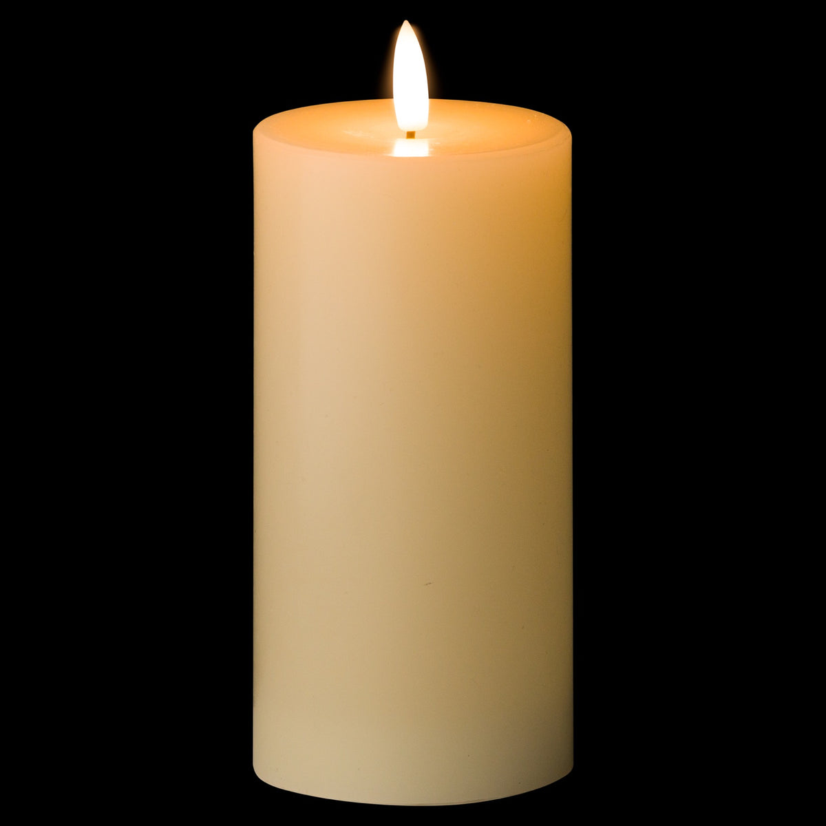 Luxe Collection Natural Glow 3 x 6 LED Cream Wax Candle - image 2