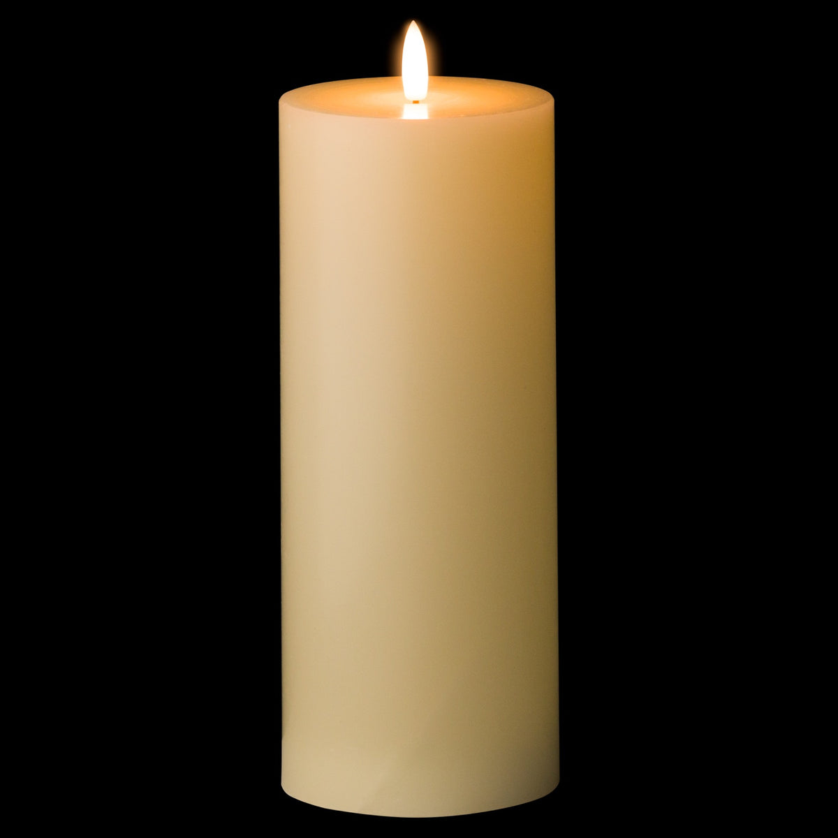 Luxe Collection Natural Glow 3.5 x 9 LED Cream Wax Candle - image 2