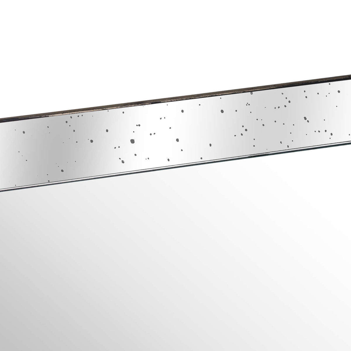 Astor Distressed Large Mirrored Tray With Wooden Detailing - image 2