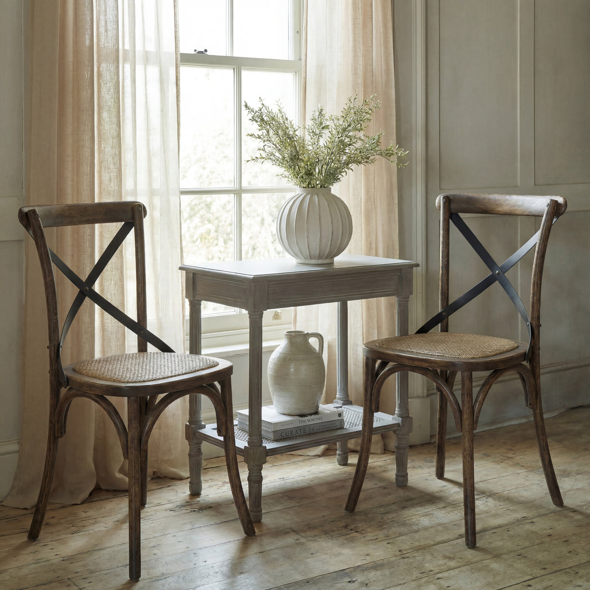 Cross Back Dining Chair - image 1