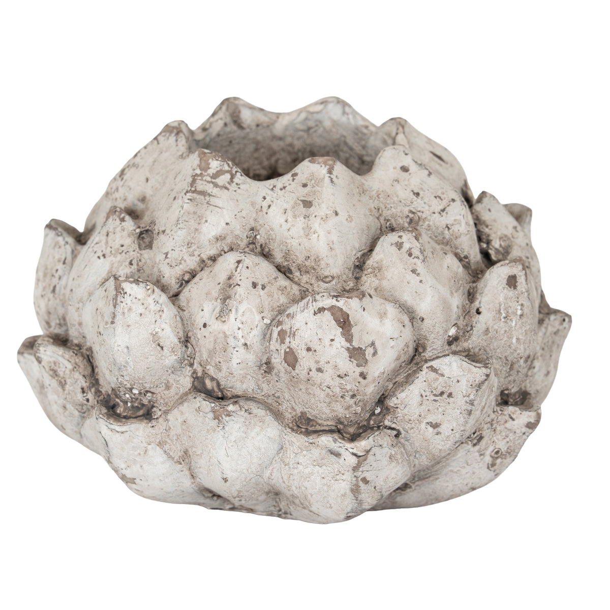 Large Stone Effect Acorn Tea Light Holder - image 1