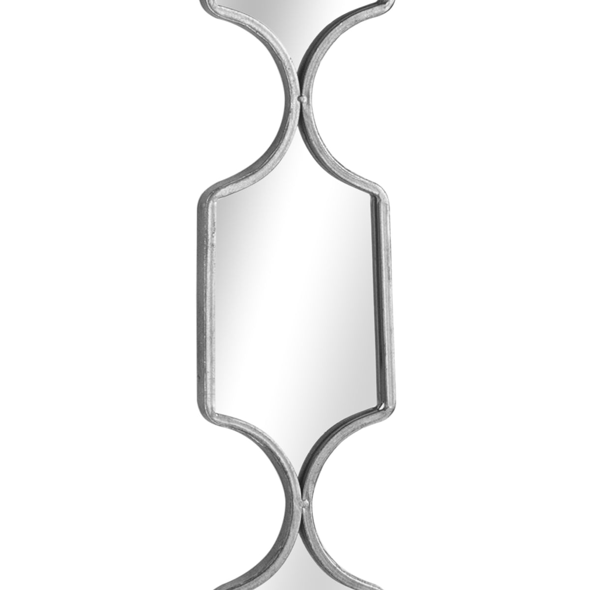 Square Decorative Hanging Collage Mirror In Silver - image 2