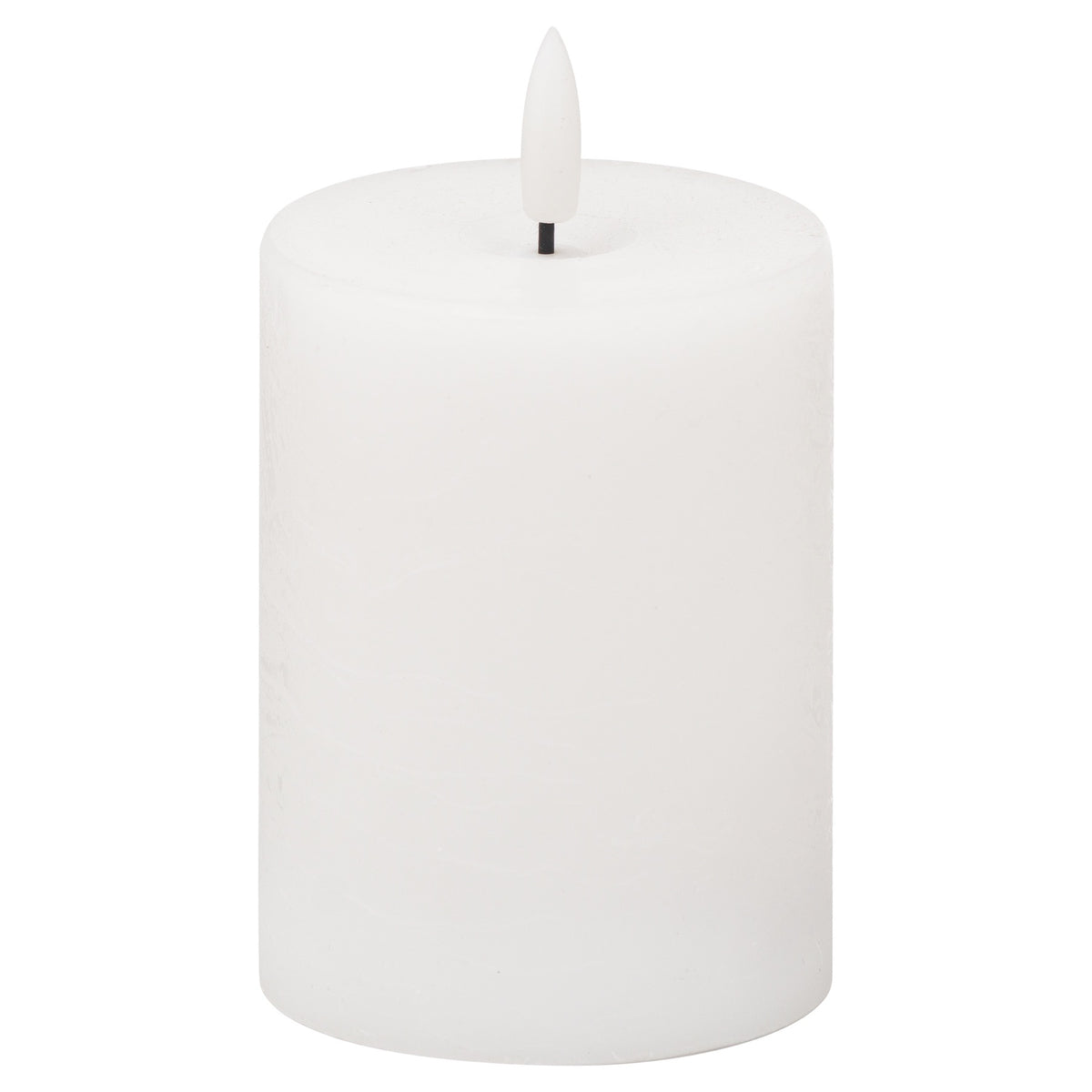 Luxe Collection Natural Glow 3x4 LED White Wax Candle - image 1