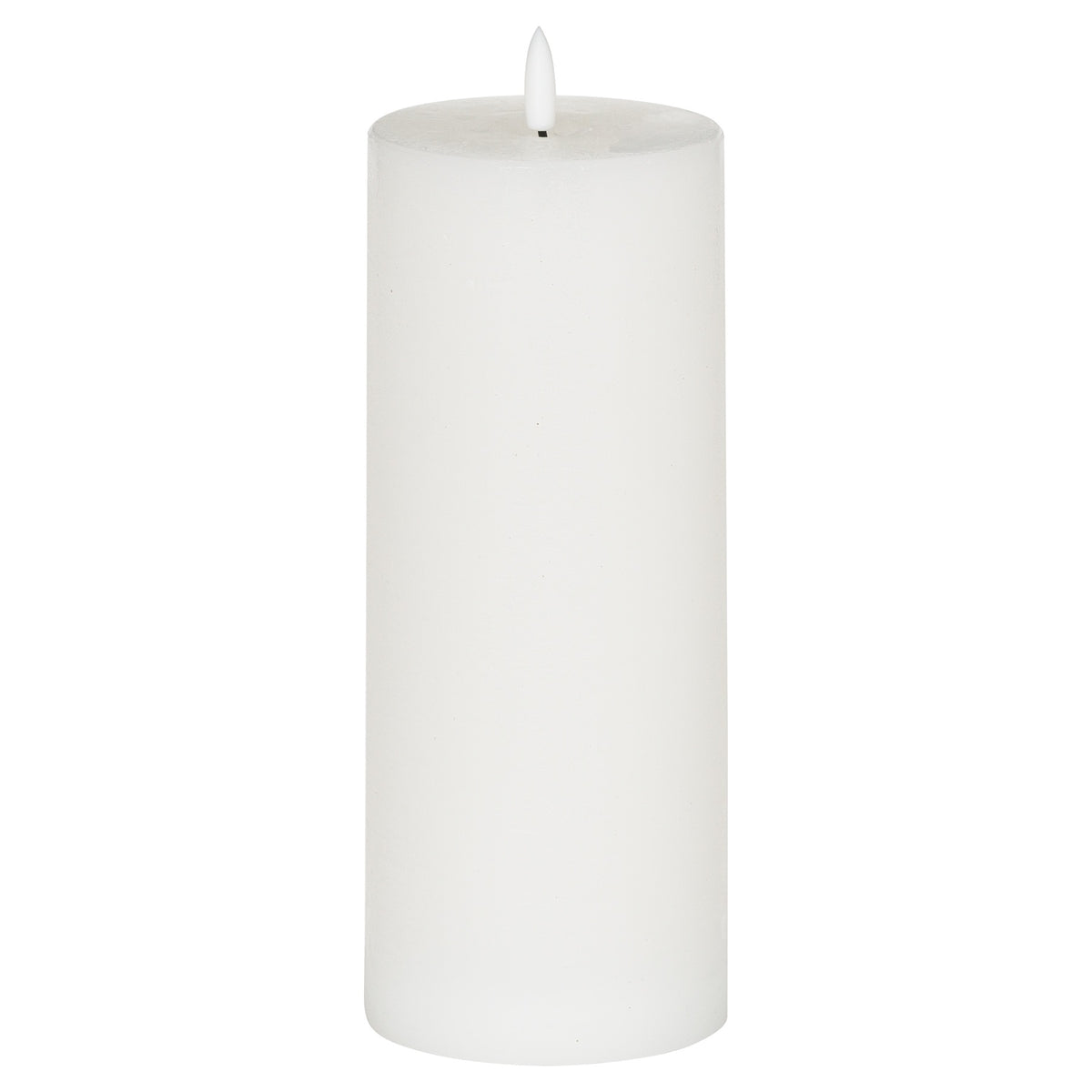 Luxe Collection Natural Glow 3.5x9 LED White Wax Candle - image 1