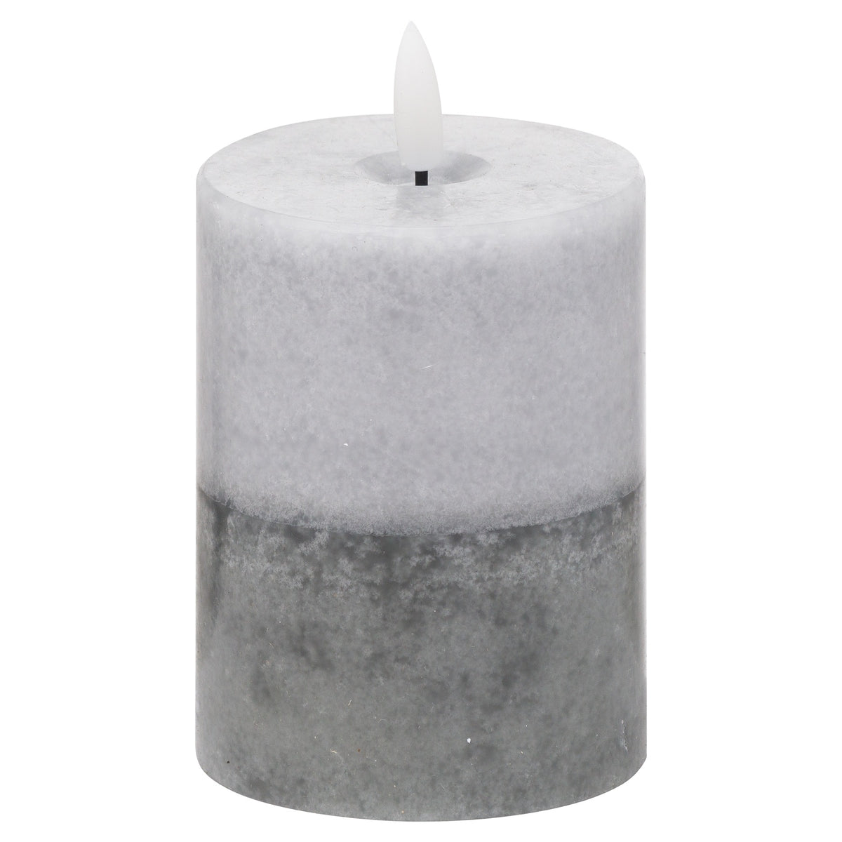 Luxe Collection Natural Glow 3x4 Stone LED Wax Candle - image 1