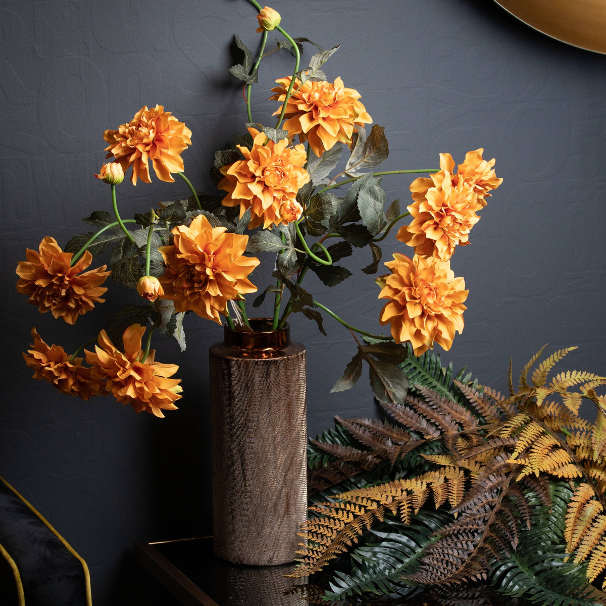 Orange Dahlia Spray - image 3