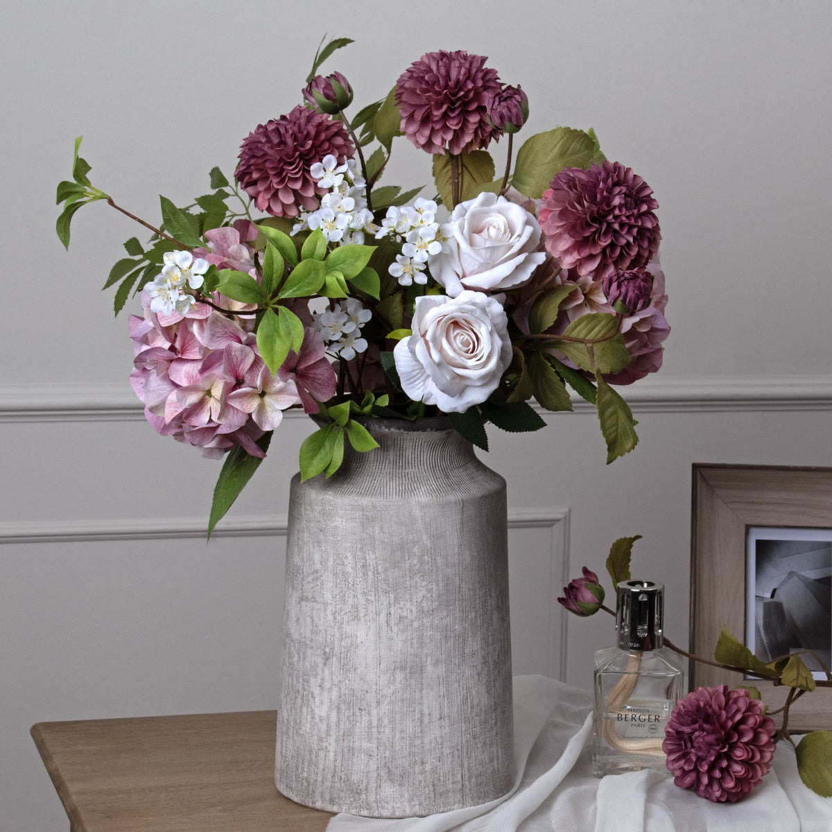 Shabby Pink Single Hydrangea - image 5