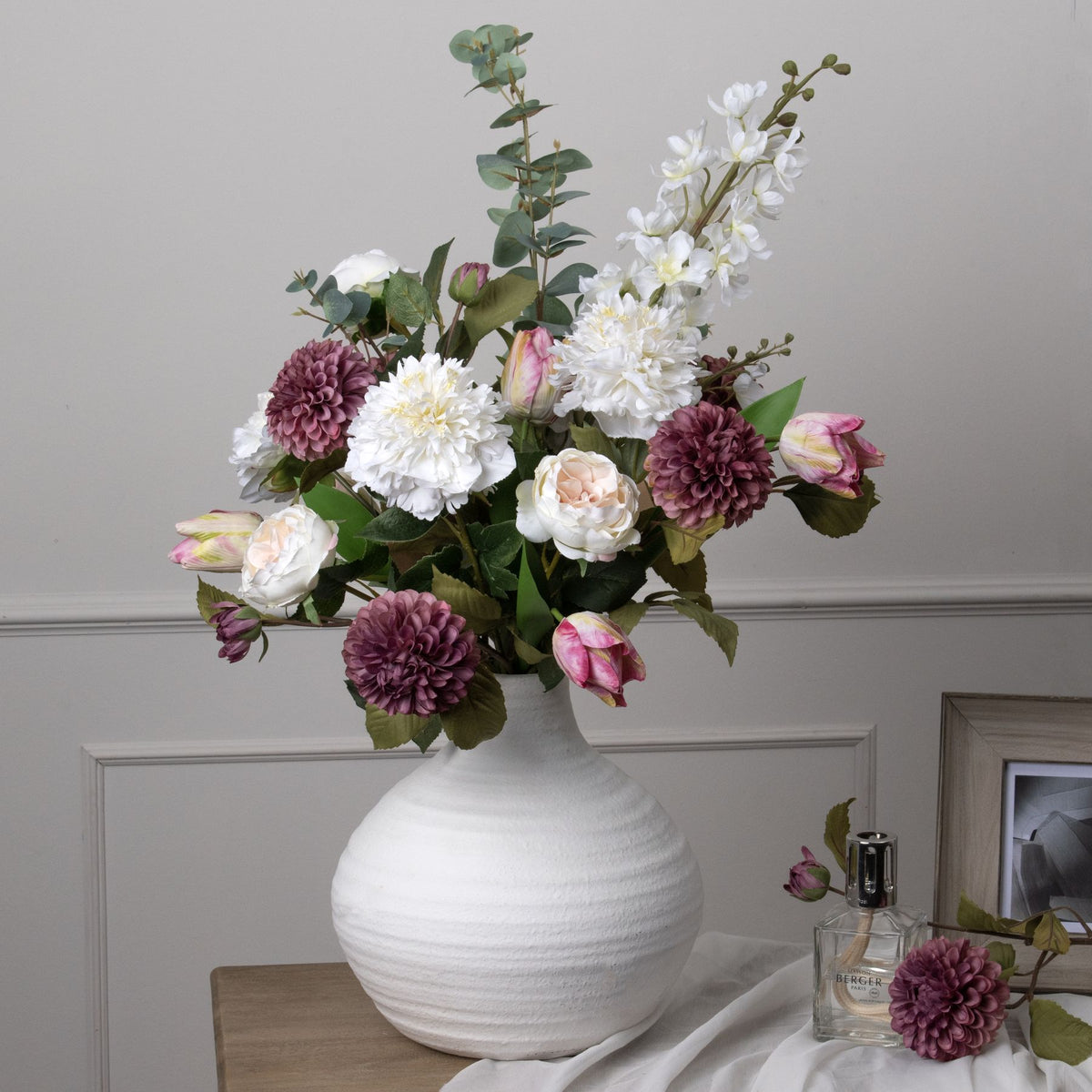 Tall White Delphinium Stem - image 3