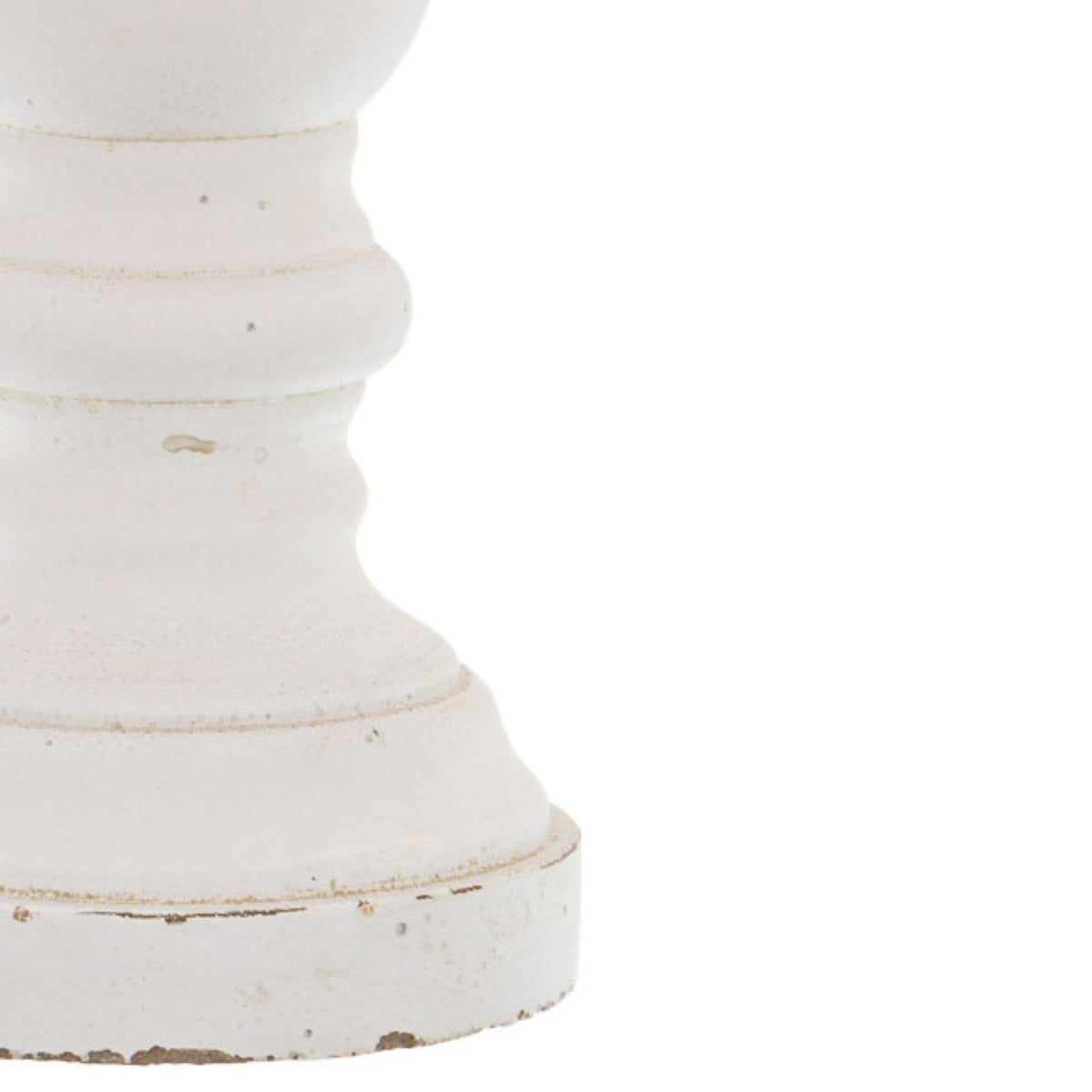 Matt White Small Ceramic Column Candle Holder - image 2