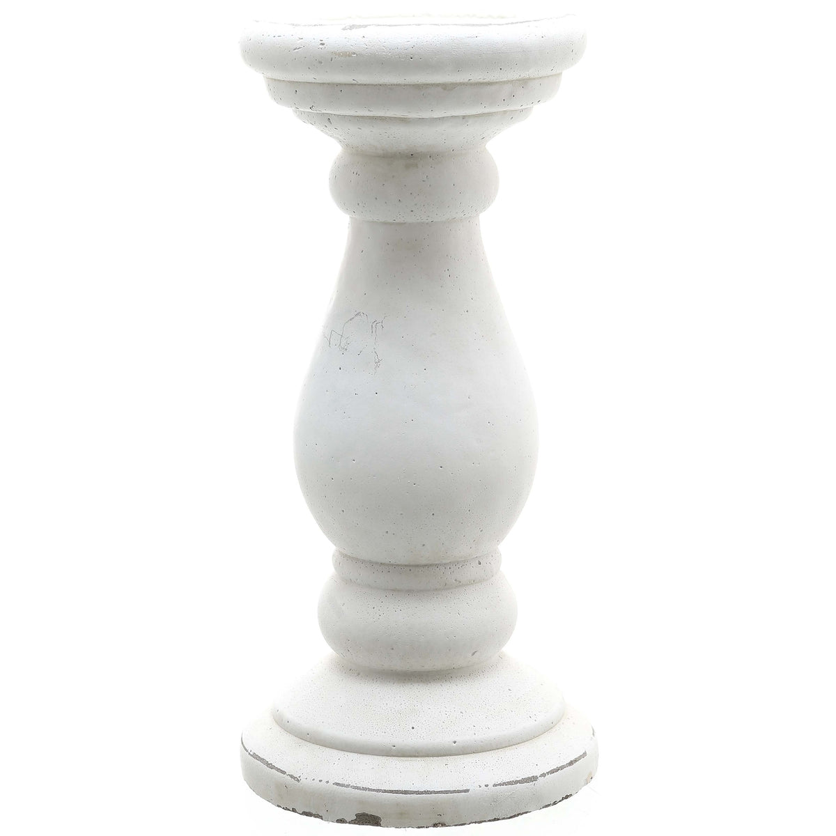 Large Matt White Ceramic Candle Holder - image 1