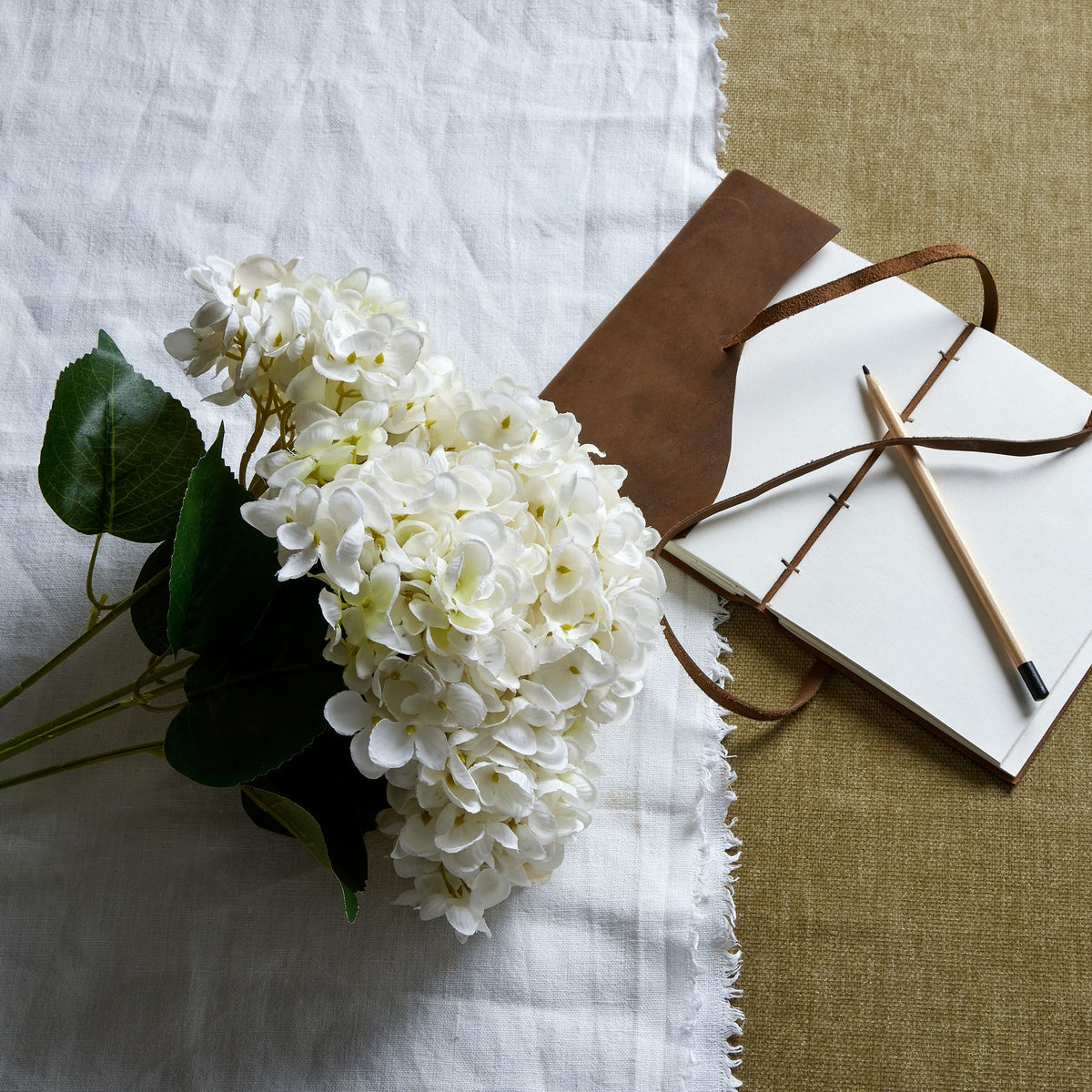 White Hydrangea Bunch - image 1