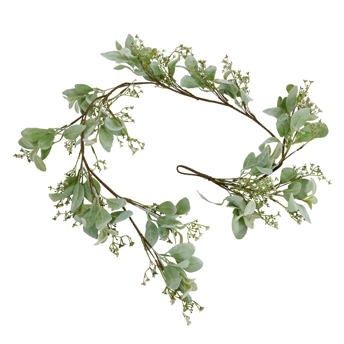 Winter Garland With Lambs Ear And Wax Flower - image 1