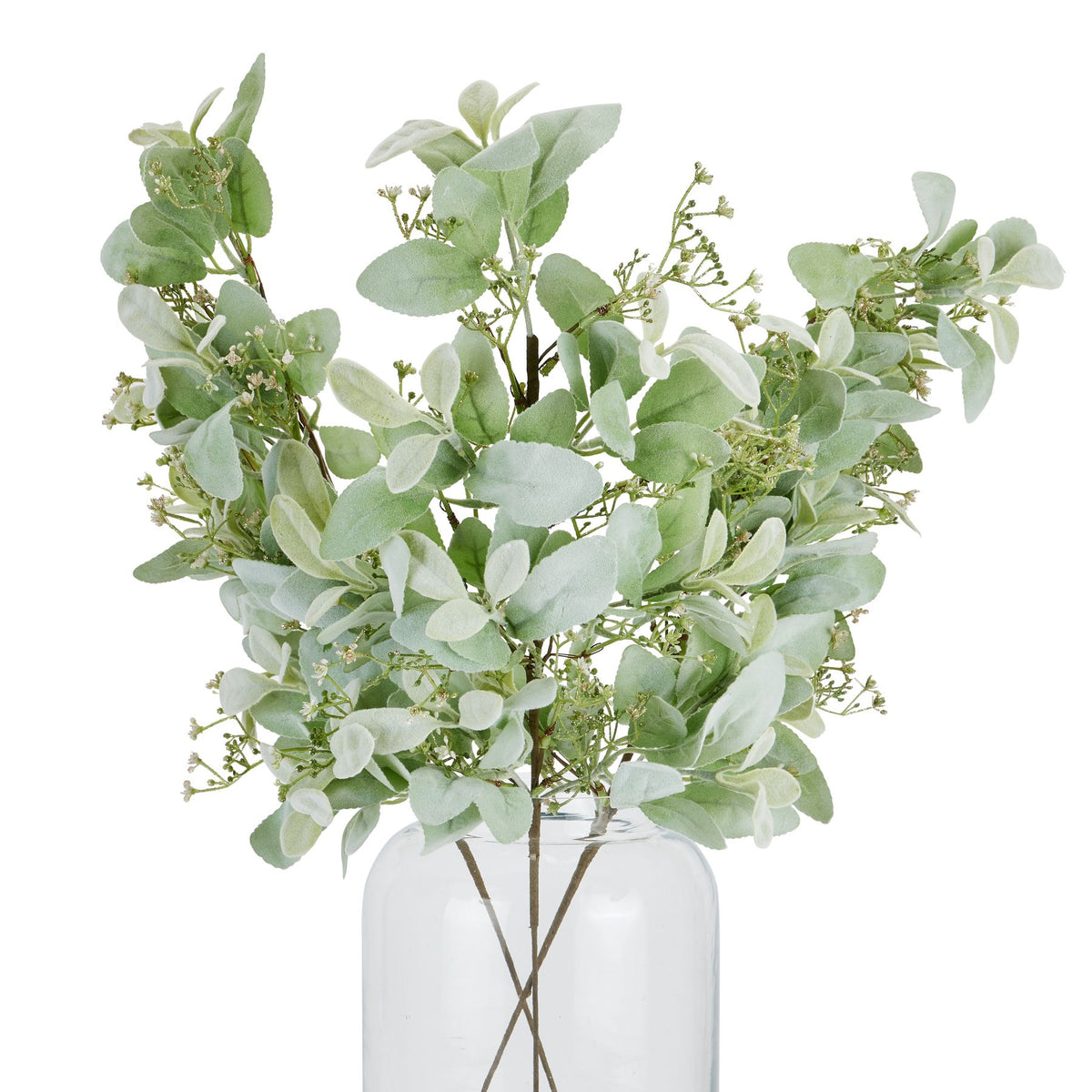 Large Winter Sprig With Lambs Ear And Wax Flower - image 5