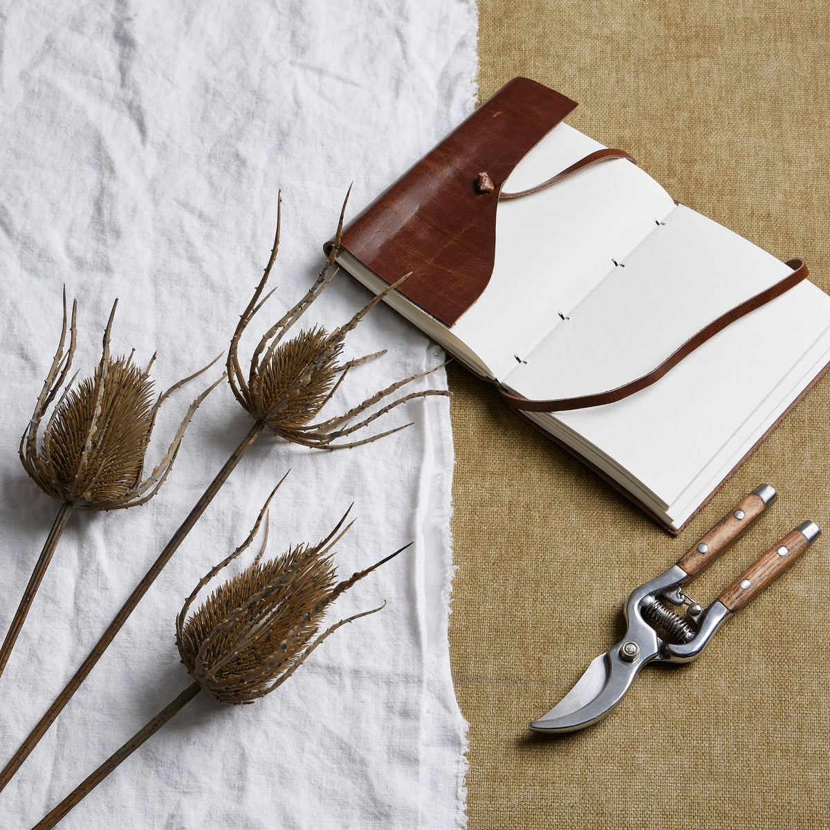 Large Brown Triple Teasle Stem - image 1