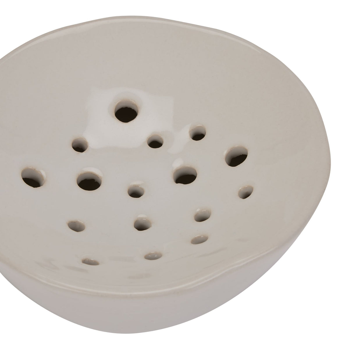 Off White Ceramic Flower Frog - image 3