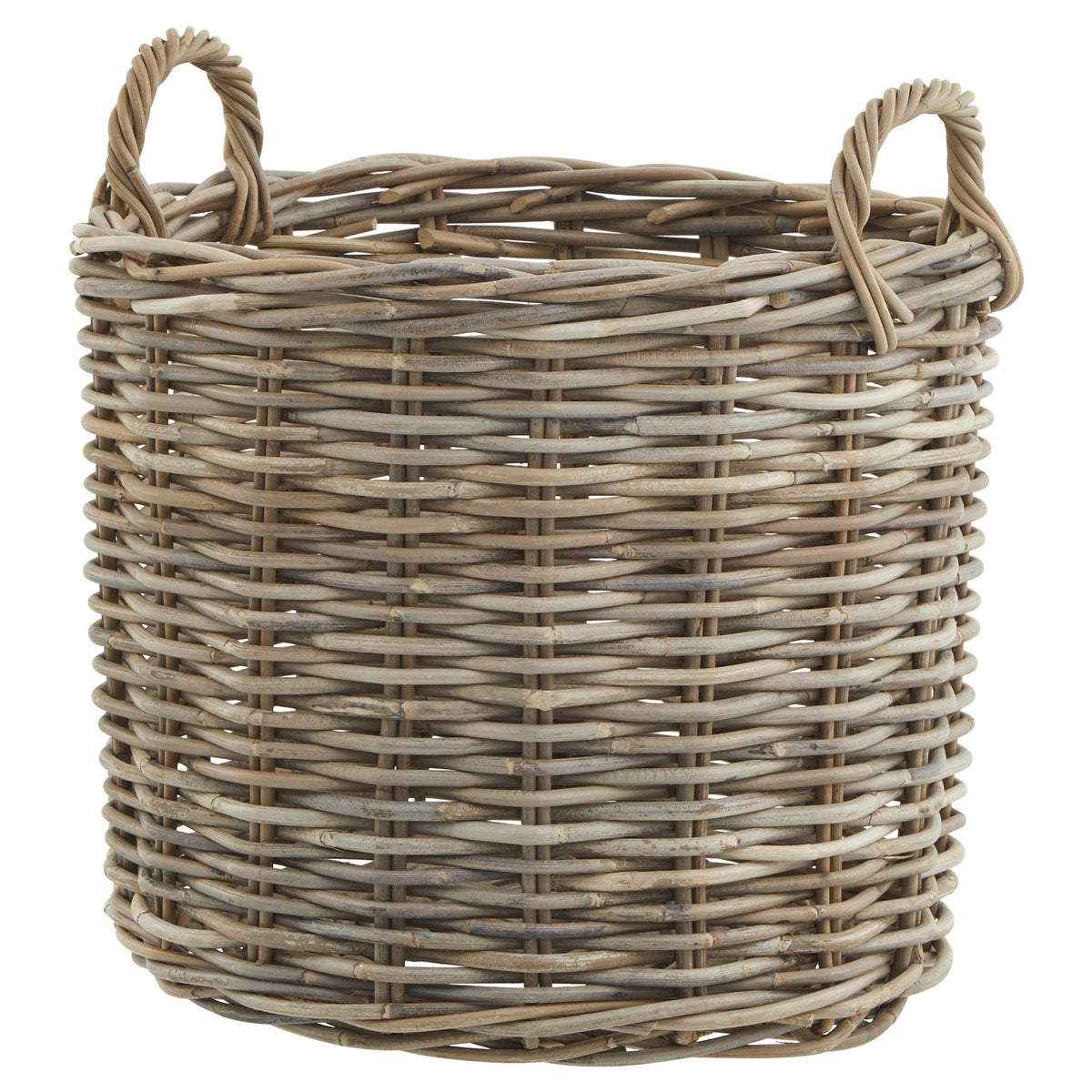 Set of 3 Kubu Rattan Round Storage Baskets - image 5