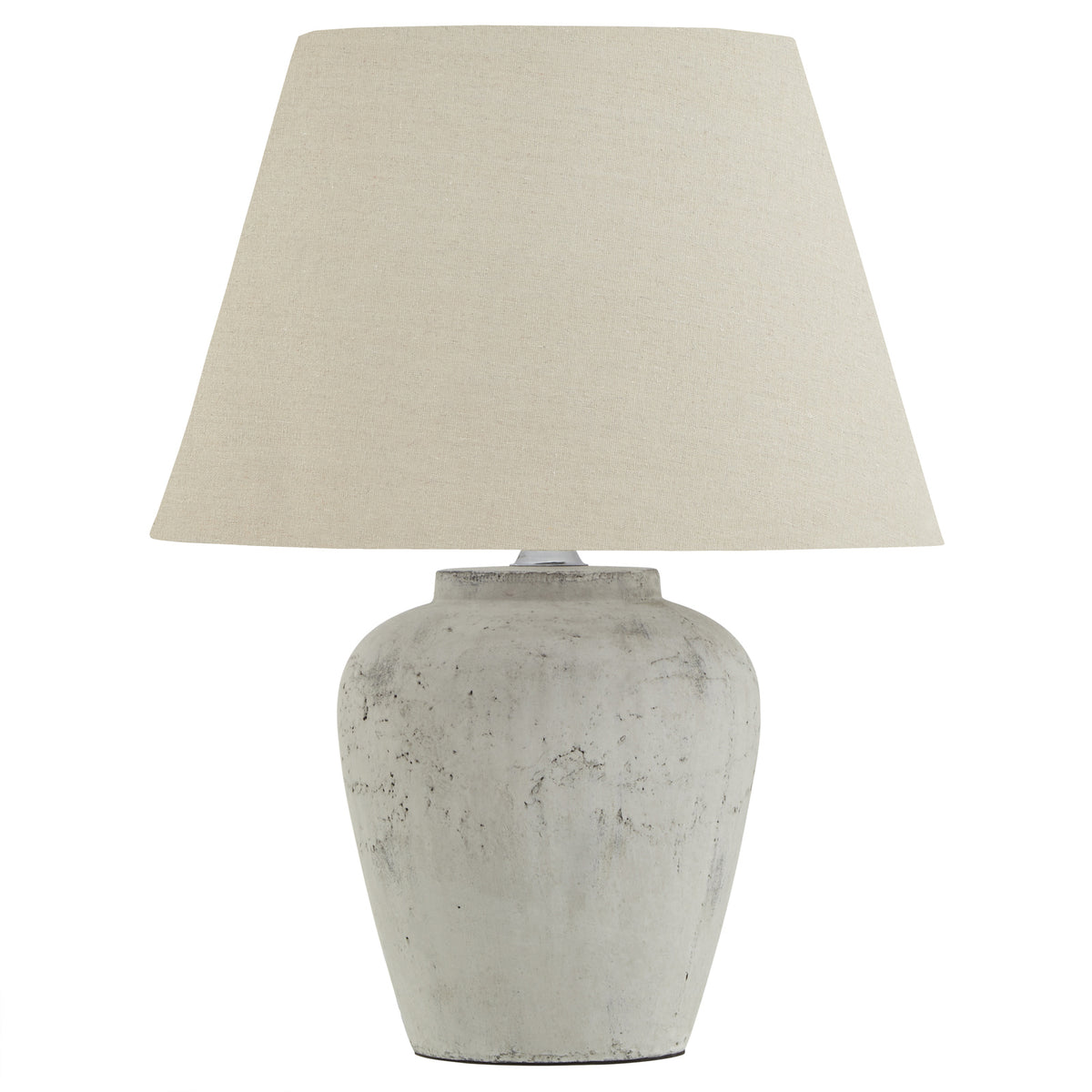 Darcy Antique White Table Lamp With Linen Shade - image 2