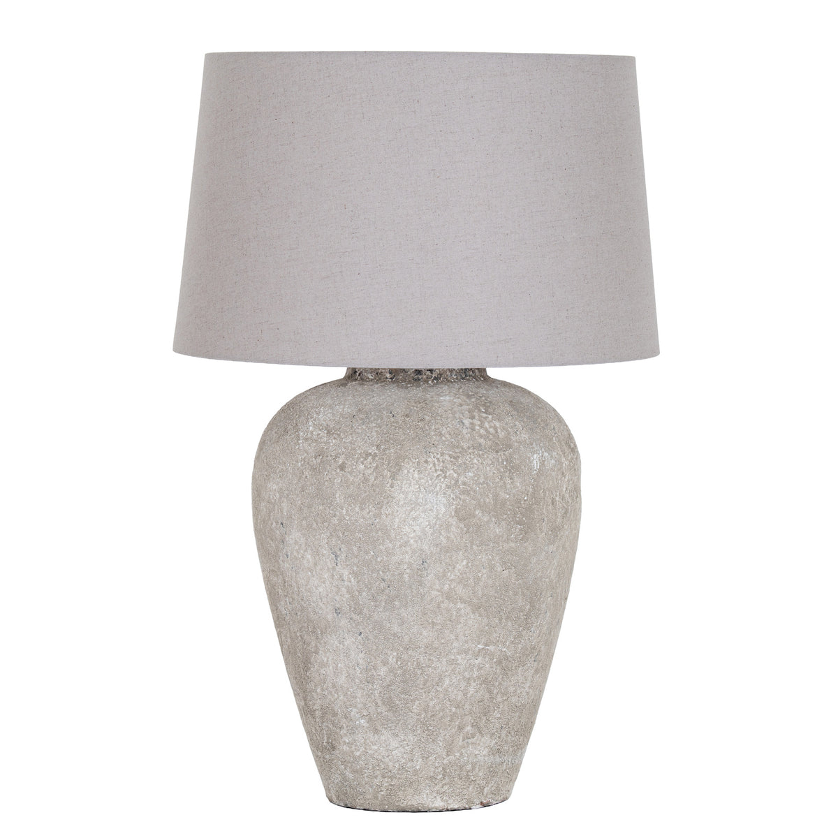 Athena Aged Stone Tall Table Lamp With Linen Shade - image 2
