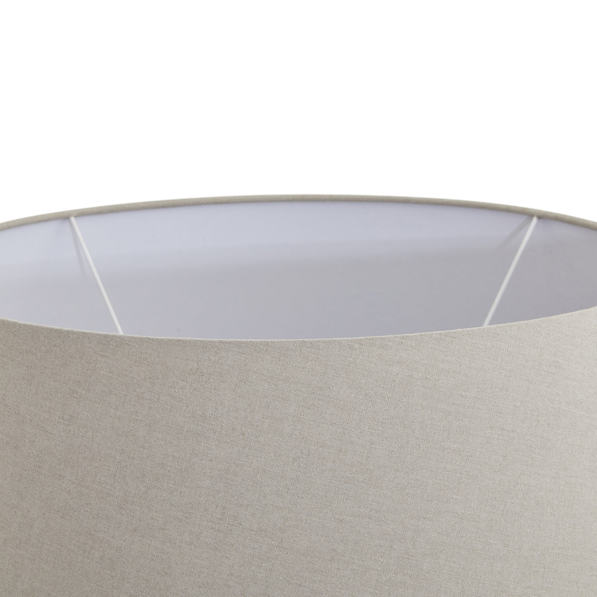 Amalfi Grey Round Table Lamp With Linen Shade - image 4