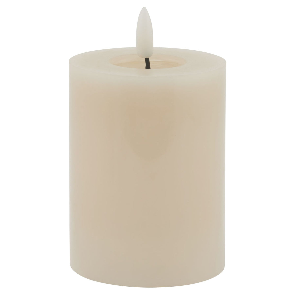 Luxe Collection Melt Effect 3x4 Taupe LED Wax Candle - image 1