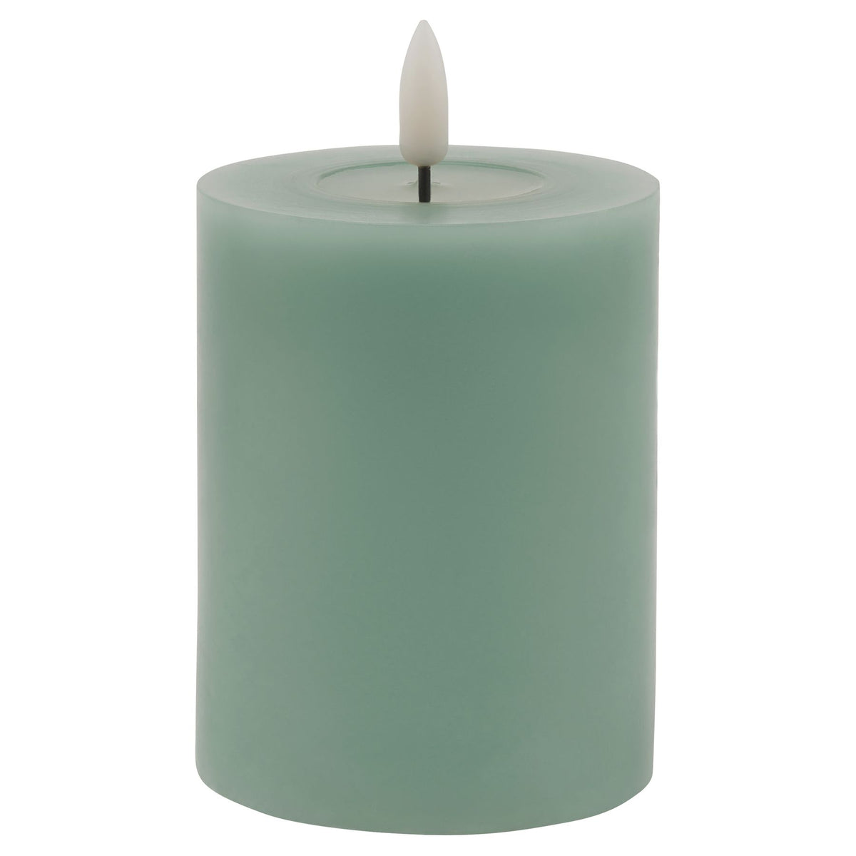Luxe Collection Melt Effect 3x4 Sage LED Wax Candle - image 1