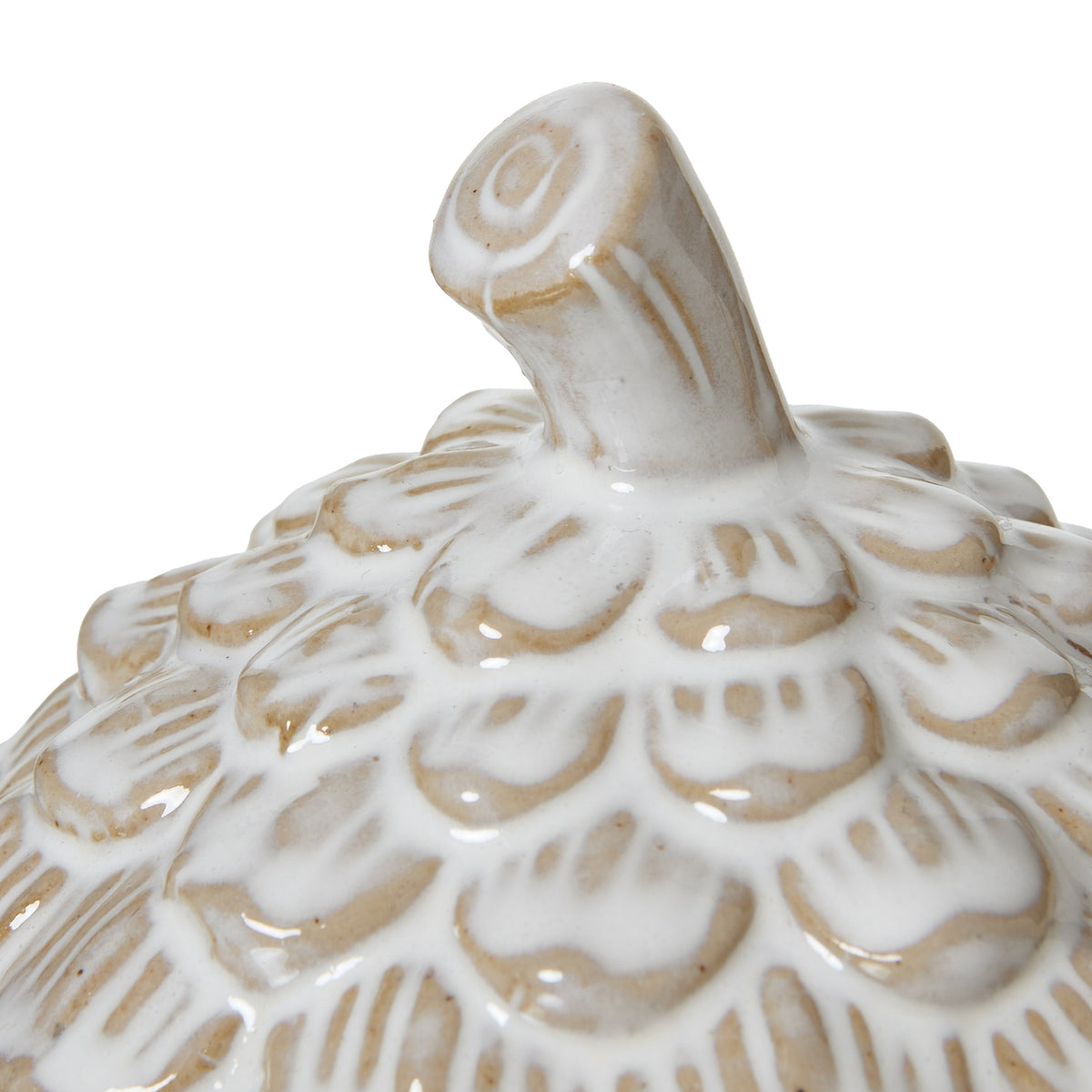 Large Ceramic Pine Cone Trinket Dish With Lid - image 3