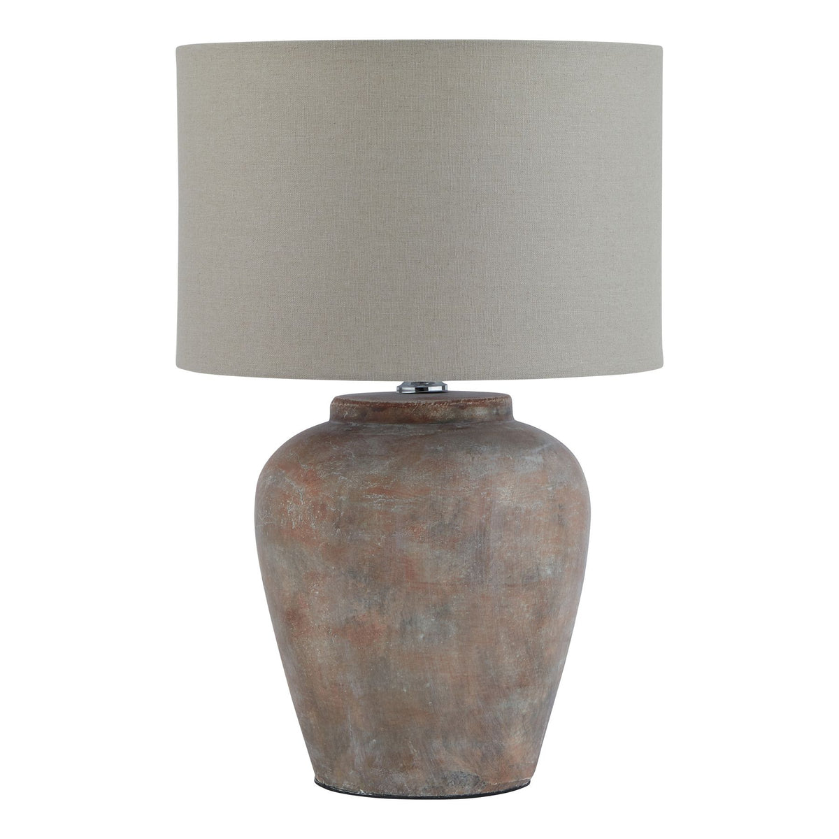 Siena Brown Table Lamp With Linen Shade - image 1