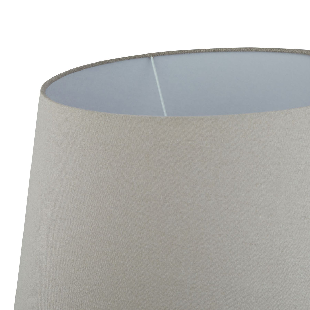 Siena Brown  Round Table Lamp With Linen Shade - image 3