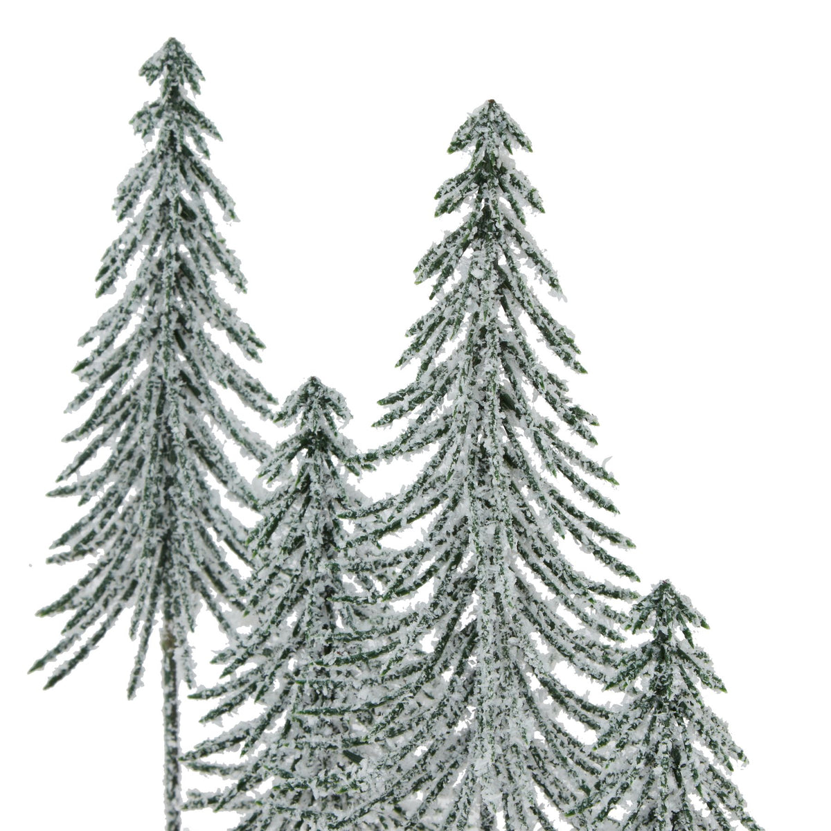 Small Snowy Spindle Tree Quad In Wood Log - image 2