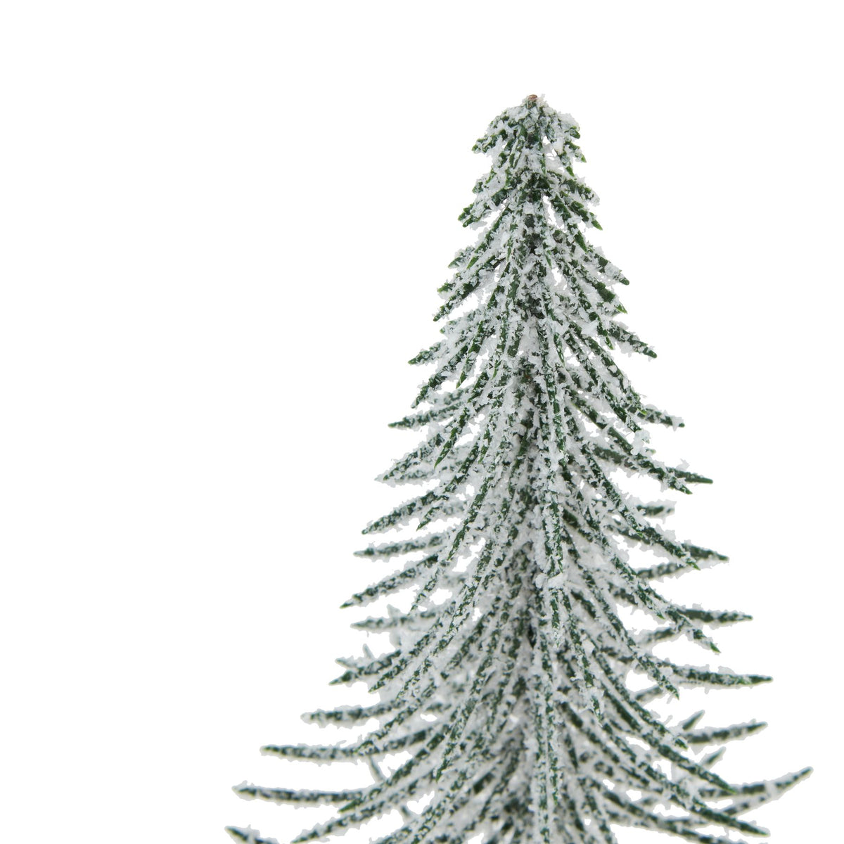 Small Snowy Spindle Tree In Wood Log - image 2