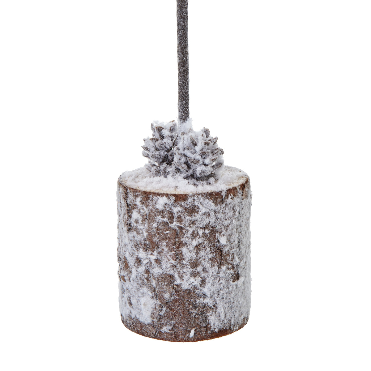 Small Snowy Tree In Wood Log - image 3