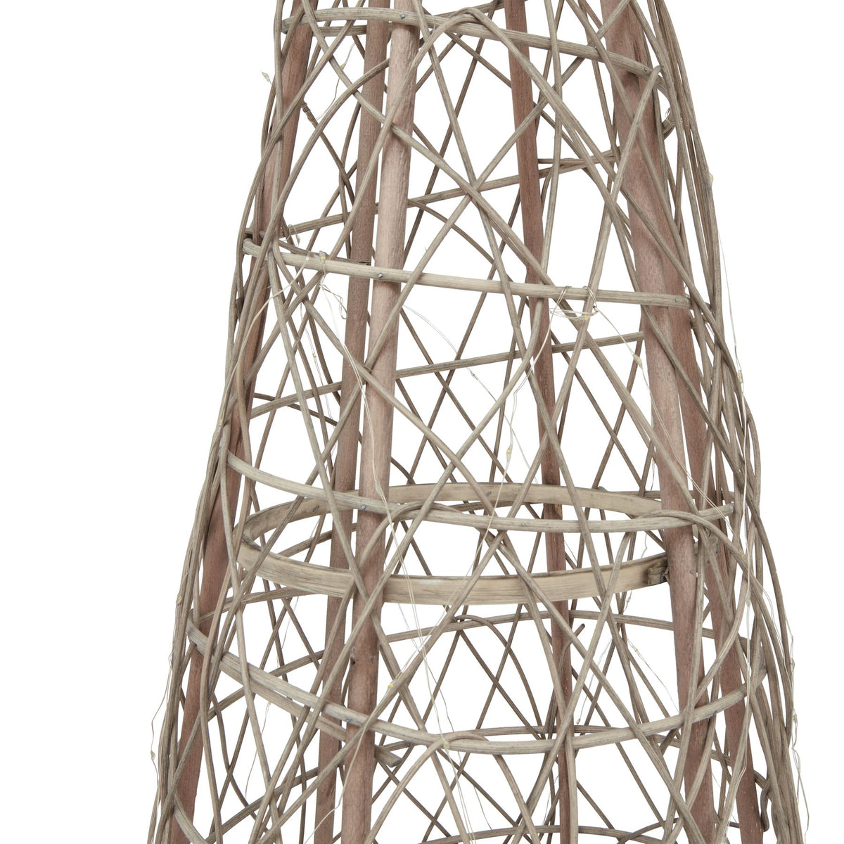 LED Wicker Christmas Tree With Star - image 3