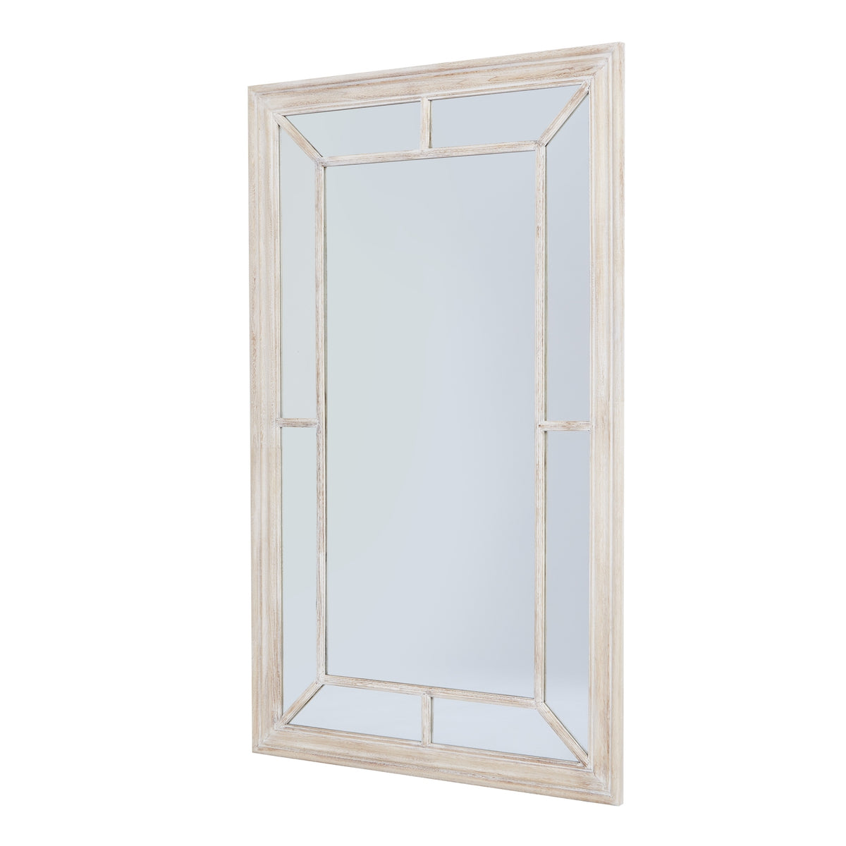 Washed Wood Framed Window Mirror - image 2