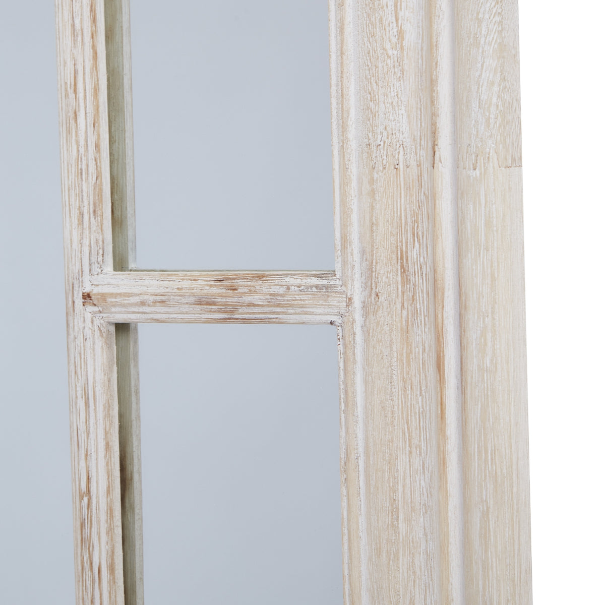 Washed Wood Framed Window Mirror - image 4