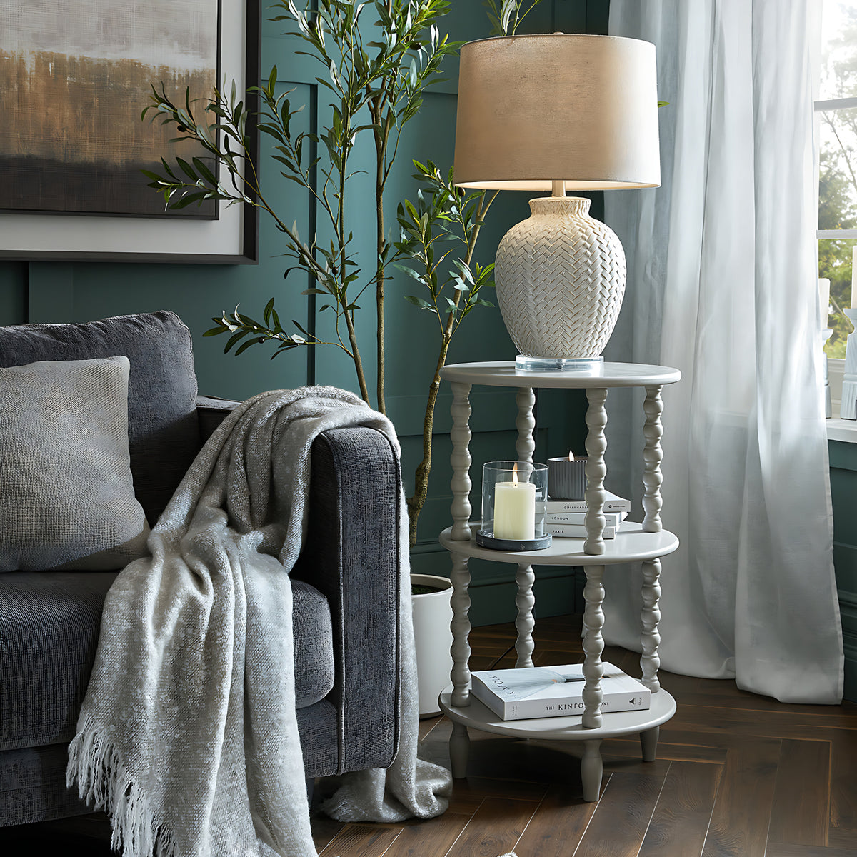 The Camden Collection Tall Round Side Table - image 1